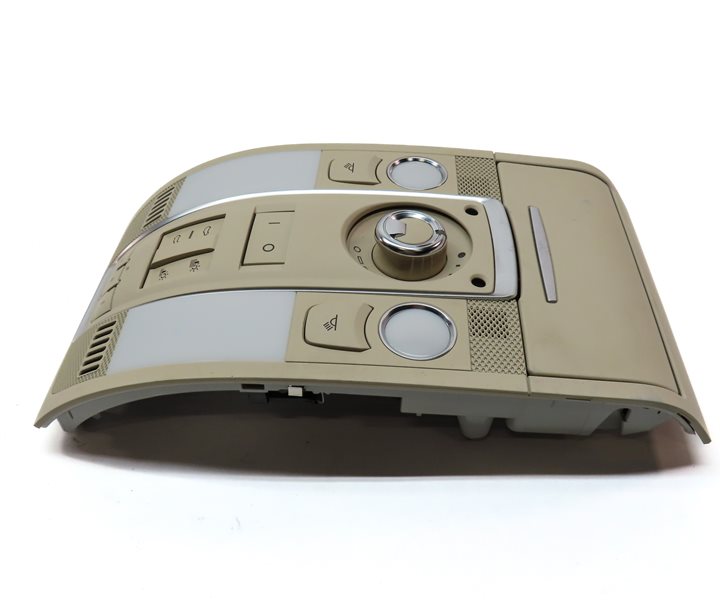 Thumbnail 3: 2014 AUDI Q7 (4L) FRONT INTERIOR OVERHEAD DOMELIGHT LAMP w/ SWITCHES (Beige)