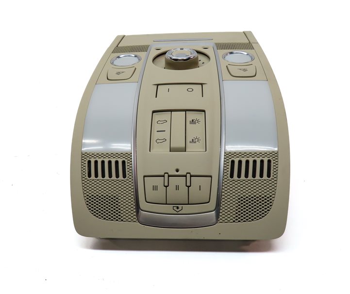 Thumbnail 4: 2014 AUDI Q7 (4L) FRONT INTERIOR OVERHEAD DOMELIGHT LAMP w/ SWITCHES (Beige)