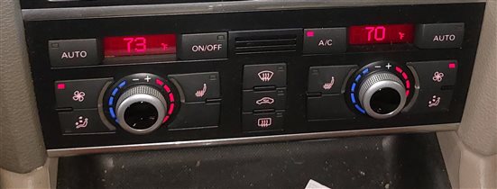Thumbnail 2: 2013-2015 AUDI Q7 (4L) HEATER AC TEMPERATURE CLIMATE CONTROL PANEL (HEATED SEAT)