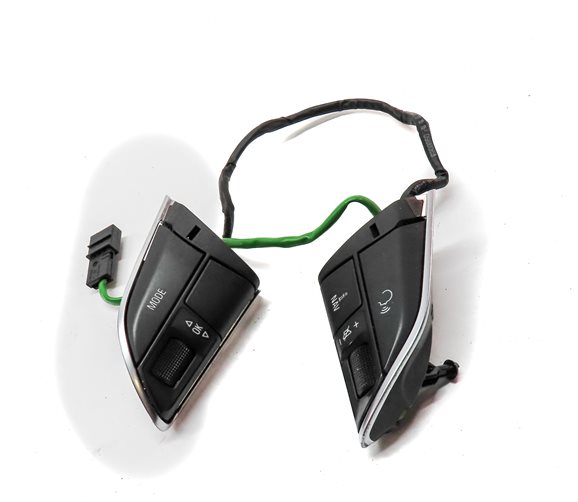 Thumbnail 2: 14 AUDI Q7 (4L) DRIVER STEERING WHEEL PHONE NAVIGATION OPTION BUTTON SWITCH SET