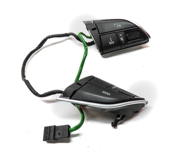 Thumbnail 4: 14 AUDI Q7 (4L) DRIVER STEERING WHEEL PHONE NAVIGATION OPTION BUTTON SWITCH SET