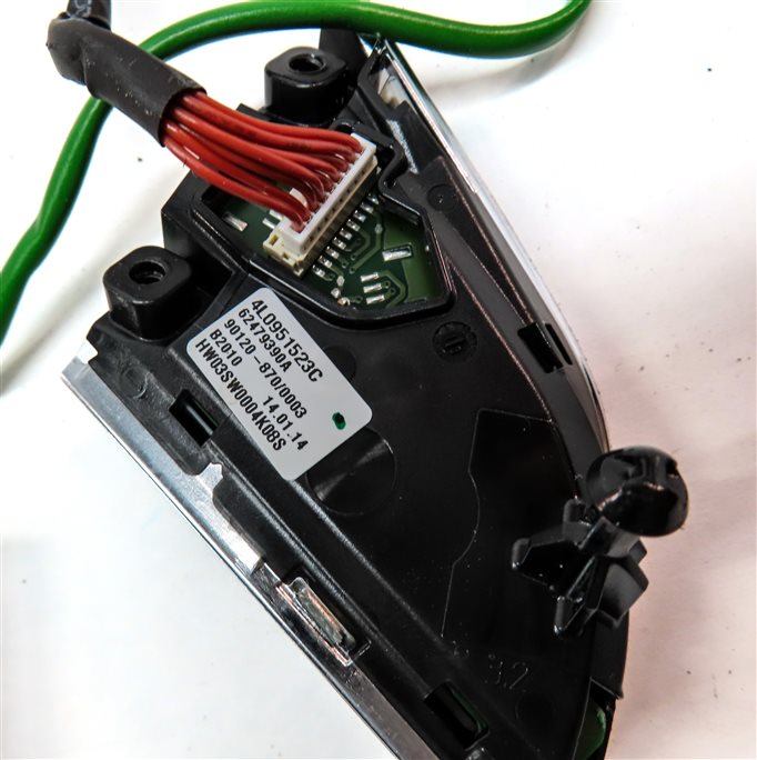 Thumbnail 7: 14 AUDI Q7 (4L) DRIVER STEERING WHEEL PHONE NAVIGATION OPTION BUTTON SWITCH SET