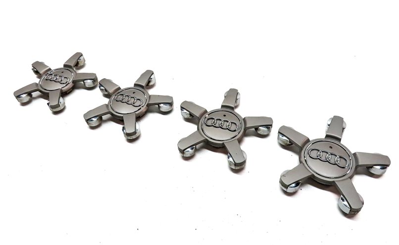 2014 AUDI Q7 (4L) WHEEL TIRE LUG NUT CENTER CAP COVER STAR SET/4