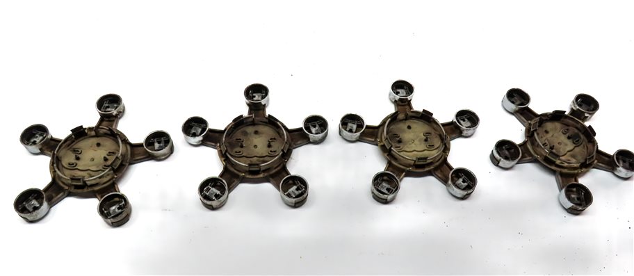 Thumbnail 5: 2014 AUDI Q7 (4L) WHEEL TIRE LUG NUT CENTER CAP COVER STAR SET/4