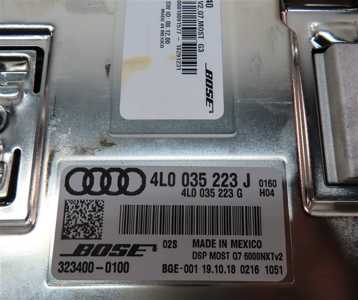 Thumbnail 9: 2013-2015 AUDI Q7 (4L) RADIO STEREO BOSE AUDIO AMP AMPLIFIER (OPTION 8RY)