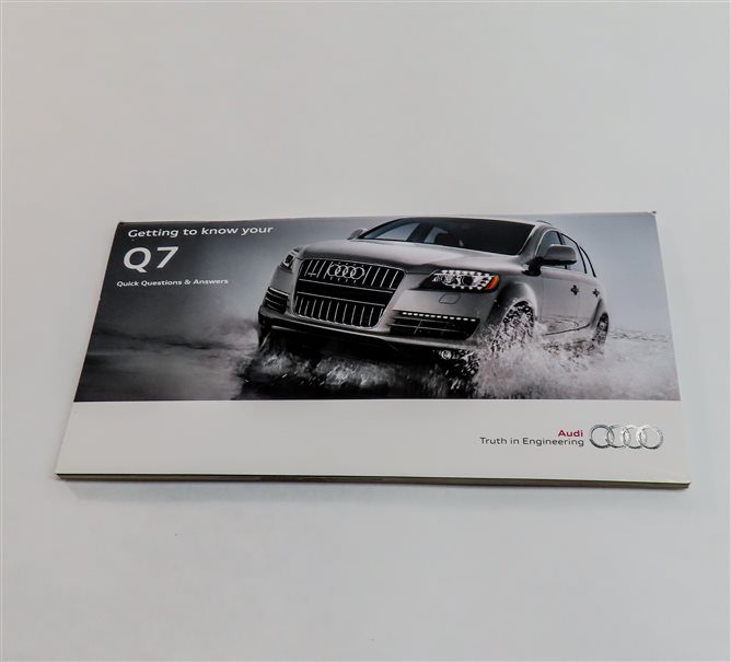 Thumbnail 4: 2014 AUDI Q7 (4L) 3.0L DIESEL (CNRB) OWNER'S MANUAL BOOKLET SET/7 w/ CASE