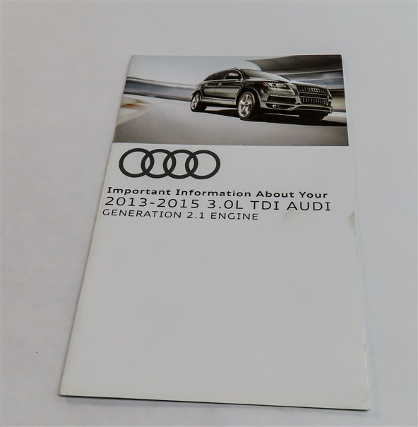 Thumbnail 5: 2014 AUDI Q7 (4L) 3.0L DIESEL (CNRB) OWNER'S MANUAL BOOKLET SET/7 w/ CASE
