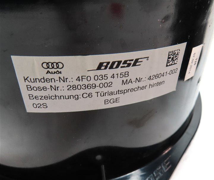 Thumbnail 16: 2014 AUDI Q7 (4L) RADIO STEREO BOSE AUDIO SOUND SYSTEM SPEAKER SET/13