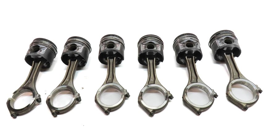 Thumbnail 5: 09-17 AUDI A6 A7 A8 Q5 Q7 S4 S6 Q5 TOUAREG 3.0L SUPERCHARGED ENGINE PISTON SET 6