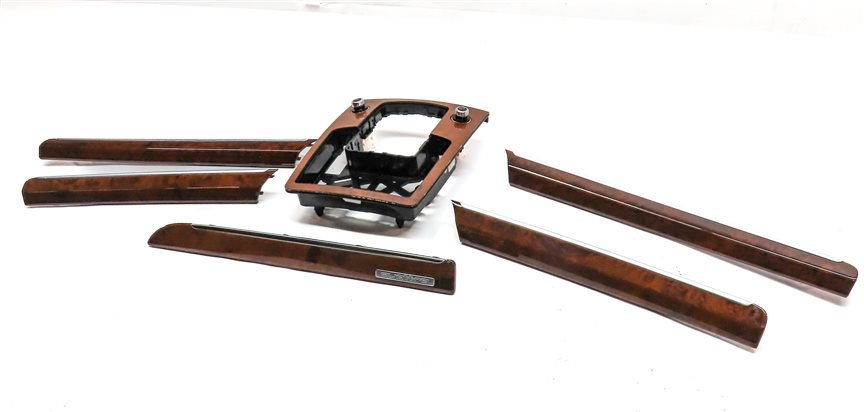 2014 AUDI Q7 (4L) INTERIOR DASH DOOR CENTER CONSOLE WOOD TRIM SET/6 (Walnut)
