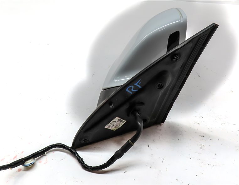 Thumbnail 4: 2013-2015 AUDI Q7 (4L) RIGHT PASSENGER P-FOLD BLIND SPOT DOOR MIRROR (White)