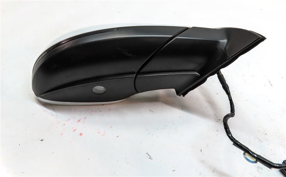 Thumbnail 7: 2013-2015 AUDI Q7 (4L) RIGHT PASSENGER P-FOLD BLIND SPOT DOOR MIRROR (White)
