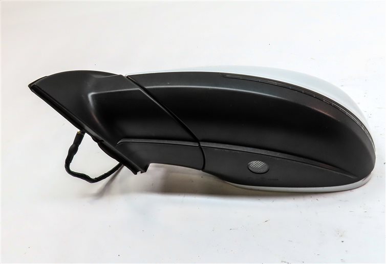 Thumbnail 10: 2013-2015 AUDI Q7 (4L) LEFT DRIVER P-FOLD BLIND SPOT DOOR MIRROR (White)