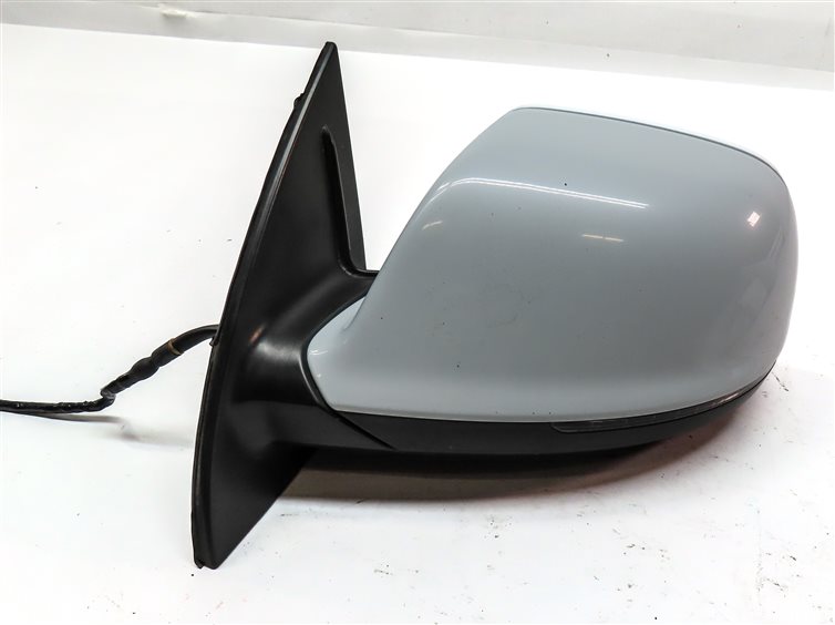 Thumbnail 7: 2013-2015 AUDI Q7 (4L) LEFT DRIVER P-FOLD BLIND SPOT DOOR MIRROR (White)