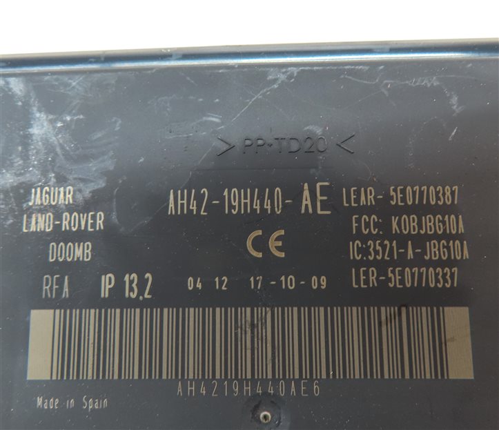 Thumbnail 19: 2010-2012 RANGE ROVER (L322) 5.0L SUPERCHARGED ENGINE IMMOBILIZER MODULE KEY SET