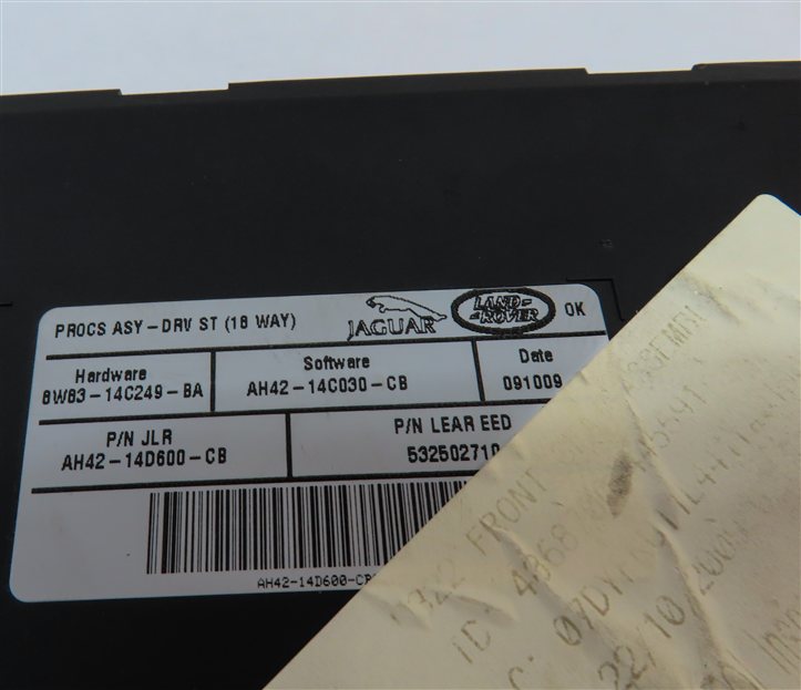 Thumbnail 10: 2010 RANGE ROVER (L322) FRONT LEFT DRIVER SEAT CONTROL MODULE