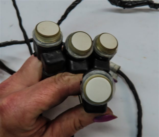 Thumbnail 4: 2010 RANGE ROVER (L322) REAR PAR ASSIST PDC SENSOR SET4 (White) w/ WIRE HARNESS