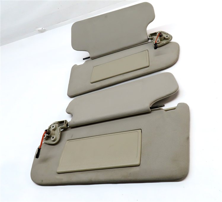 Thumbnail 2: 10-12 RANGE ROVER (L322) LEFT & RIGHT SUN VISOR SHADE SET 2 (Beige) (Cloth)