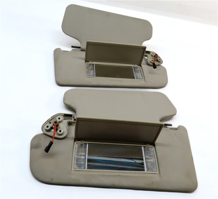 Thumbnail 5: 10-12 RANGE ROVER (L322) LEFT & RIGHT SUN VISOR SHADE SET 2 (Beige) (Cloth)