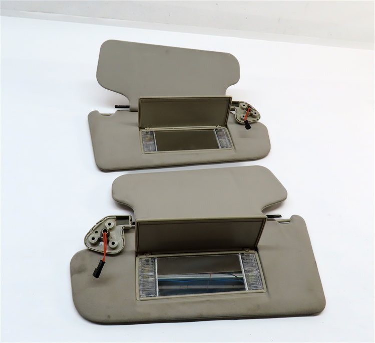 Thumbnail 6: 10-12 RANGE ROVER (L322) LEFT & RIGHT SUN VISOR SHADE SET 2 (Beige) (Cloth)