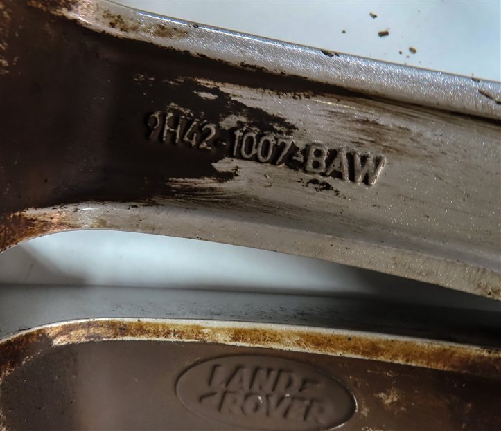 Thumbnail 5: 2010-2012 RANGE ROVER (L322) 20x8.5  7 TWIN 14-SPOKE ALUMINUM ALLOY WHEEL RIM