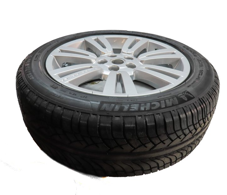 Thumbnail 1: 10-12 RANGE ROVER (L322) 20x8.5  7 TWIN 14-SPOKE WHEEL RIM w/ MICHELIN TIRE