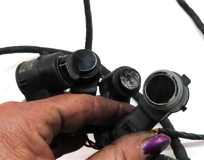 Thumbnail 4: 2014 MERCEDES GL450 (X166) REAR PDC PARK DISTANCE SENSOR SET w/ HARNESS (BLACK)
