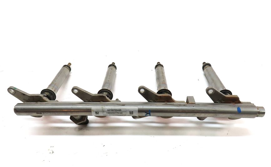 Thumbnail 6: 2014 MERCEDES GL450 (X166) 4.6L M278 ENGINE LEFT & RIGHT FUEL RAIL w/ INJECTORS