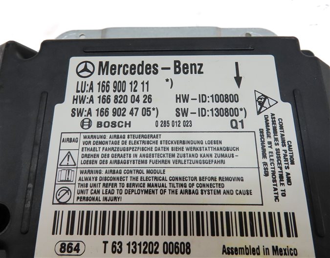 Thumbnail 7: 2013-2014 MERCEDES G GL GLS ML CLASS (W166 W463 X166) SRS BAG CRASH MODULE