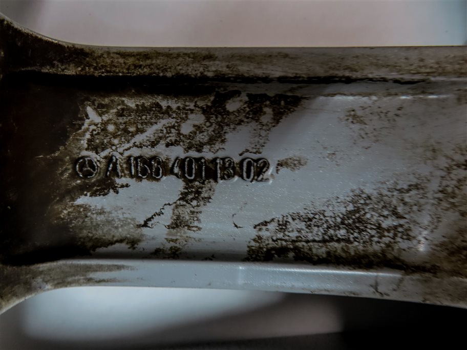Thumbnail 4: 13-16 MERCEDES GL CLASS (X166) 19x8.5 ALUMINUM 5 DOUBLE 10 SPOKE ALLOY WHEEL RIM