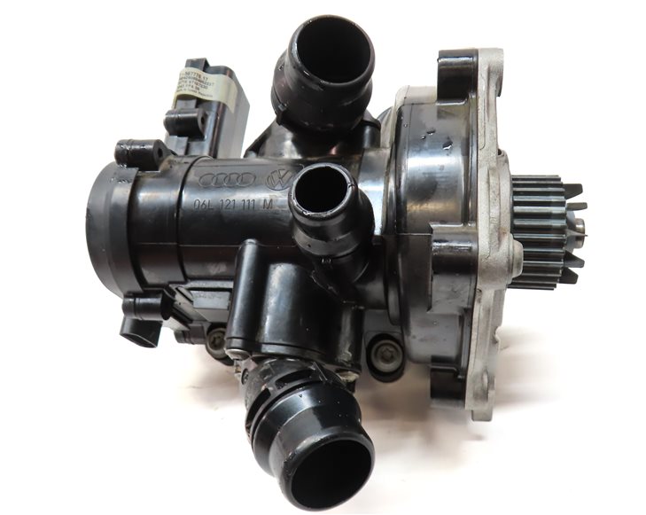 Thumbnail 4: 2019 AUDI Q5 (FY 80A) 2.0L (DJYA) ENGINE WATER PUMP THERMOSTAT HOUSING ASSEMBLY