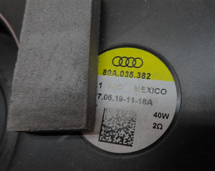 Thumbnail 11: 2019 AUDI Q5 (FY 80A) STEREO SOUND SYSTEM DOOR SPEAKER SUBWOOFER SET/6