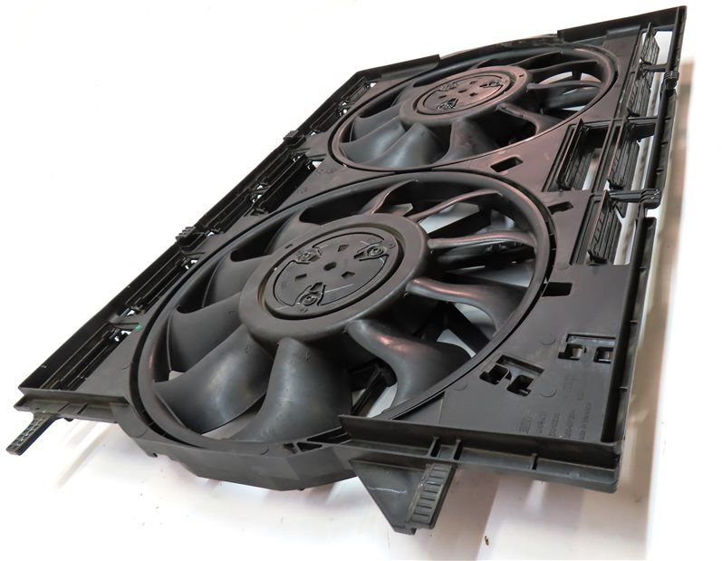 Thumbnail 4: 2018-2023 AUDI Q5 SQ5 (FY 80A) ENGINE RADIATOR COOLING FAN & SHROUD ASSEMBLY