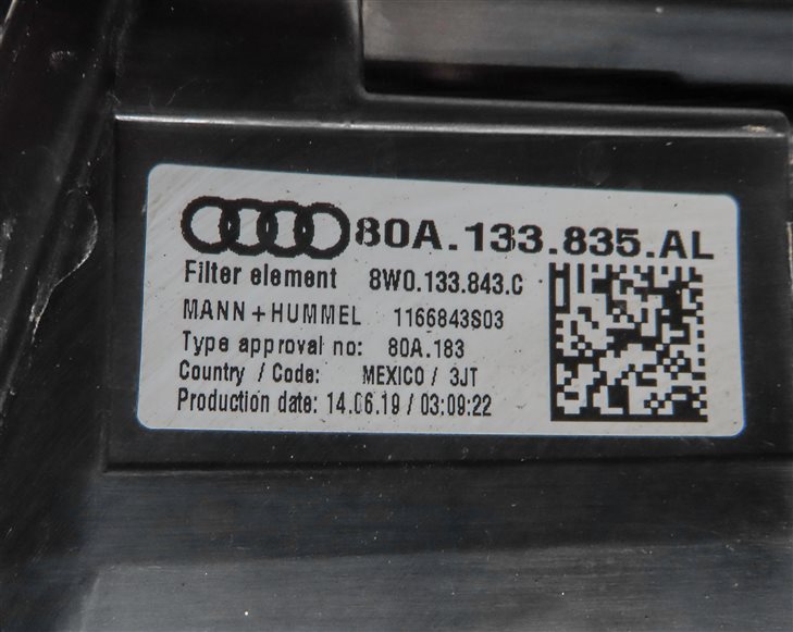 Thumbnail 9: 2019-2020 AUDI Q5 FY 80A 2.0L ENGINE AIR INTAKE FILTER CLEANER BOX