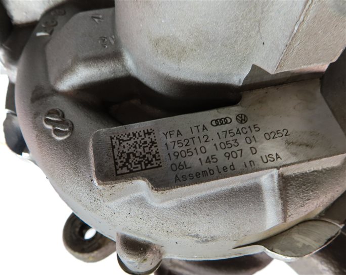 Thumbnail 8: 2018-2020 AUDI Q5 (FY 80A) 2.0L ENGINE TURBO TURBOCHARGER ASSEMBLY