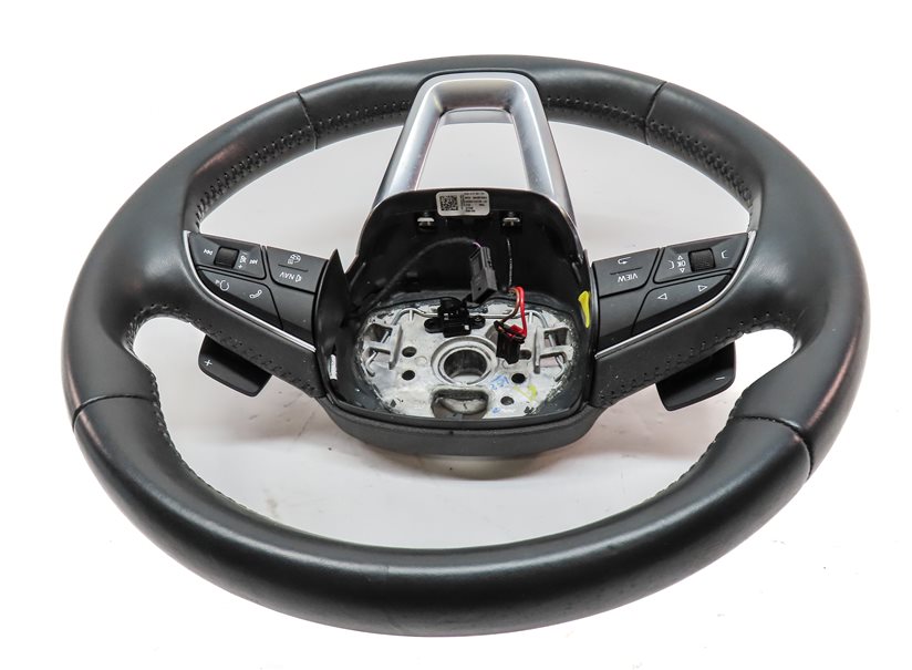 Thumbnail 3: 18-20 AUDI Q5 SQ5 FY 80A DRIVER 3-SPOKE HEATED STEERING WHEEL w/PADDLES(Black)