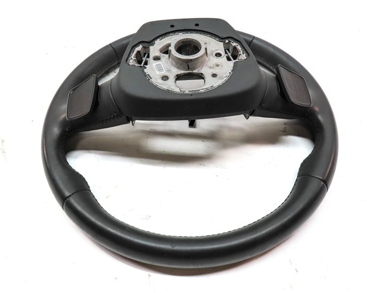 Thumbnail 6: 18-20 AUDI Q5 SQ5 FY 80A DRIVER 3-SPOKE HEATED STEERING WHEEL w/PADDLES(Black)