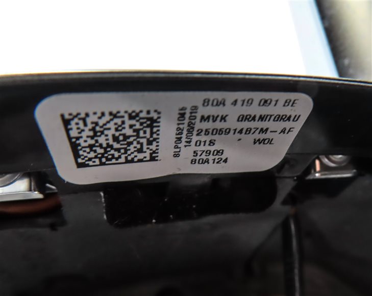 Thumbnail 7: 18-20 AUDI Q5 SQ5 FY 80A DRIVER 3-SPOKE HEATED STEERING WHEEL w/PADDLES(Black)