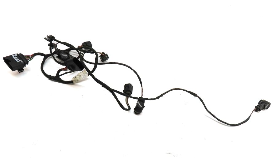 11 AUDI Q7 (4L) REAR PARK ASSIST PDC DISTANCE CONTROL WIRE SENSOR SET/4 (Black)