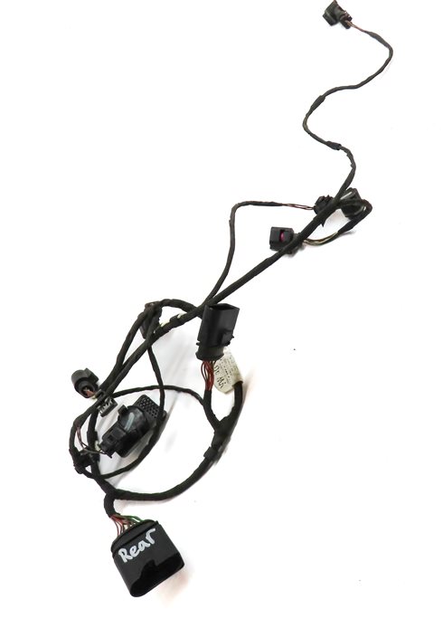 Thumbnail 3: 11 AUDI Q7 (4L) REAR PARK ASSIST PDC DISTANCE CONTROL WIRE SENSOR SET/4 (Black)