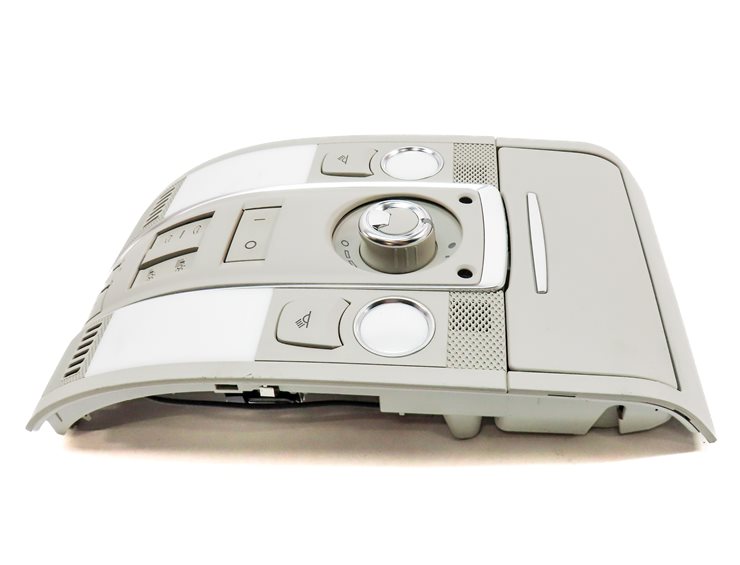 Thumbnail 3: 2011 AUDI Q7 (4L) FRONT INTERIOR DOME LIGHT LAMP w/ SUNROOF SWITCHES (Gray)