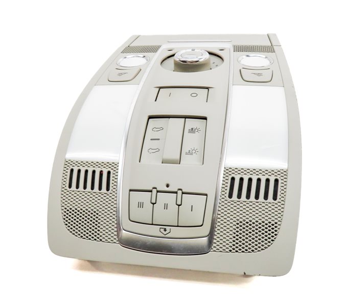 Thumbnail 4: 2011 AUDI Q7 (4L) FRONT INTERIOR DOME LIGHT LAMP w/ SUNROOF SWITCHES (Gray)