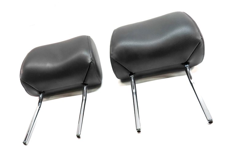 Thumbnail 2: 08-15 AUDI A3 A6 Q7 S6 (8P C6 4L) FRONT LEFT & RIGHT HEAD REST SET/2 (Black)