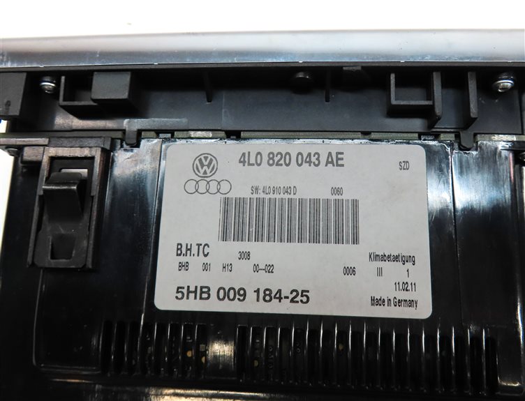 Thumbnail 9: 2011 AUDI Q7 (4L) FRONT CENTER DASH HEAT AIR AC HVAC CLIMATE CONTROL PANEL