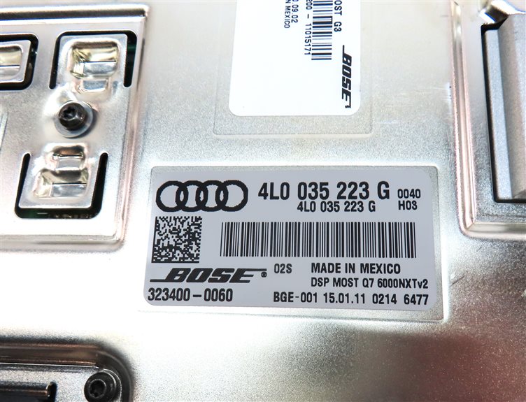 Thumbnail 10: 2010-2012 AUDI Q7 (4L) BOSE AUDIO AMP AMPLIFIER (4L0035223F / 4L0035223G)