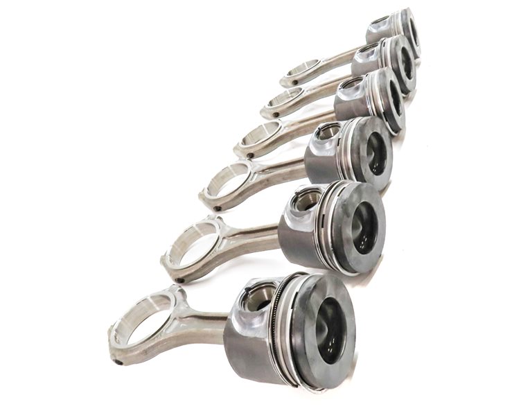 Thumbnail 5: 09-12 VW TOUAREG / AUDI Q7 4L 3.0L CATA DIESEL ENGINE ROD & PISTON SET- 6