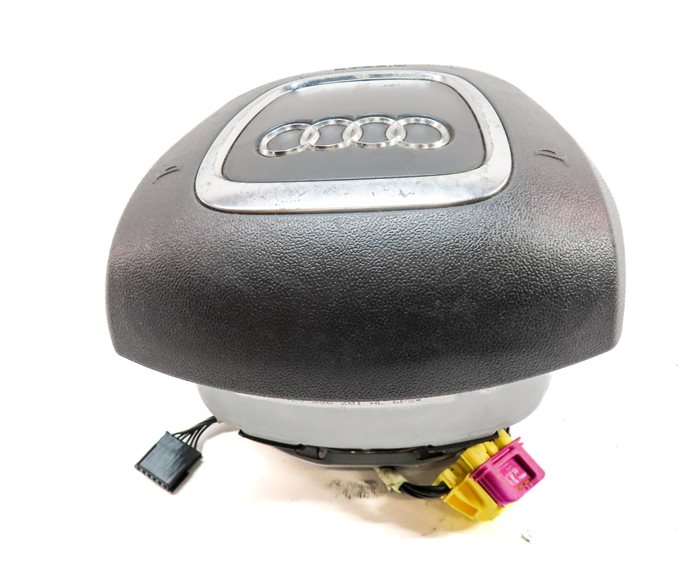 Thumbnail 4: 2011-2015 AUDI Q7 (4L) LEFT DRIVER STEERING WHEEL SRS AIRBAG AIR BAG (BLACK)