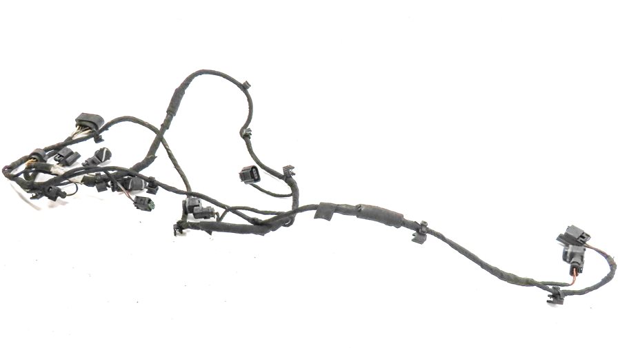 11 AUDI Q7 (4L) FRONT PARK ASSIST PDC DISTANCE CONTROL WIRE SENSOR SET/4 (Black)