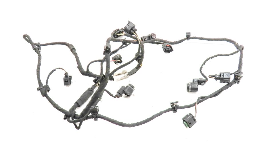 Thumbnail 3: 11 AUDI Q7 (4L) FRONT PARK ASSIST PDC DISTANCE CONTROL WIRE SENSOR SET/4 (Black)