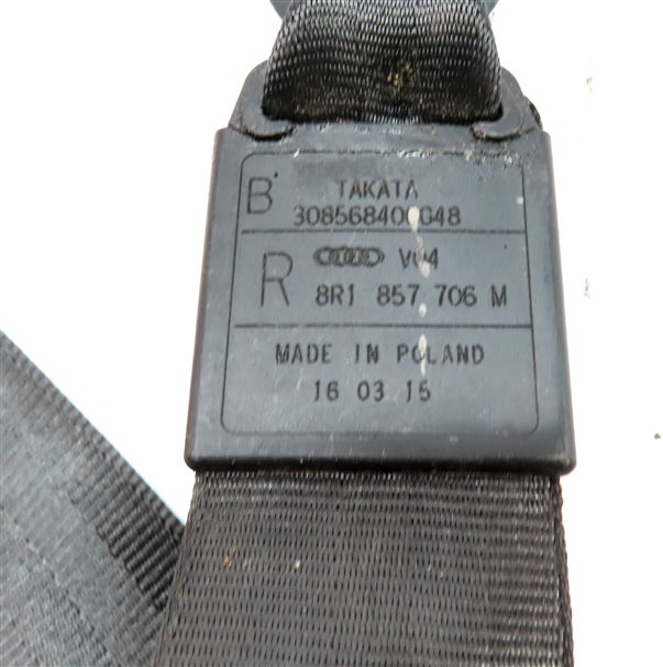 Thumbnail 7: 09-17 AUDI Q5 8R FRONT RIGHT PASSENGER SEAT SEATBELT RETRACTOR (Black)
